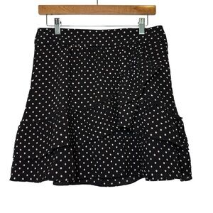 Sézane Carolina mini ruffled skirt in polka dot size 8
